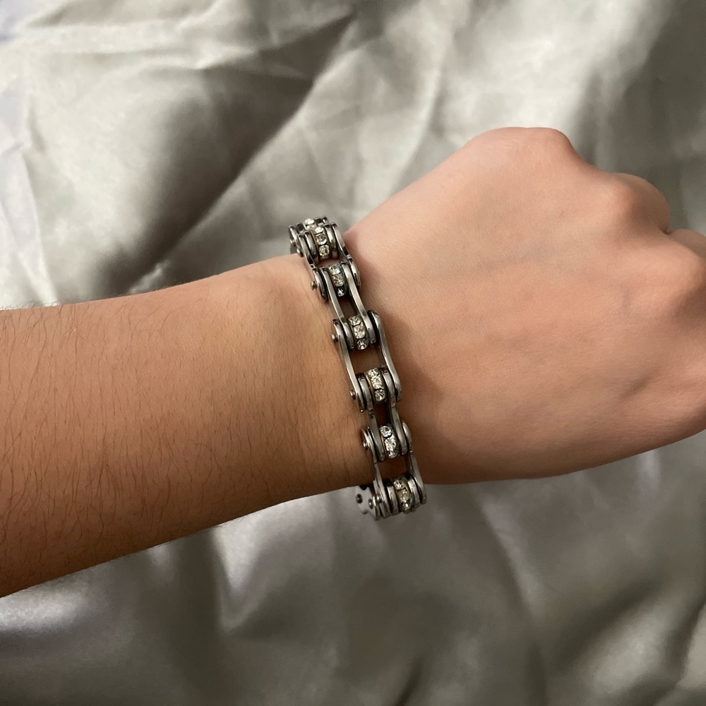 Bike chain bracelet